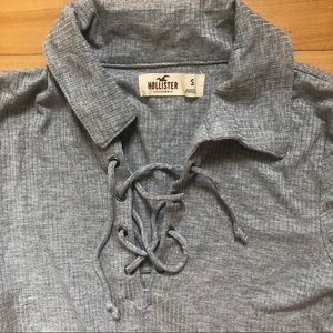 lace up HOLISTER top